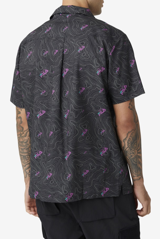 topo caban shirt Fila UK Black