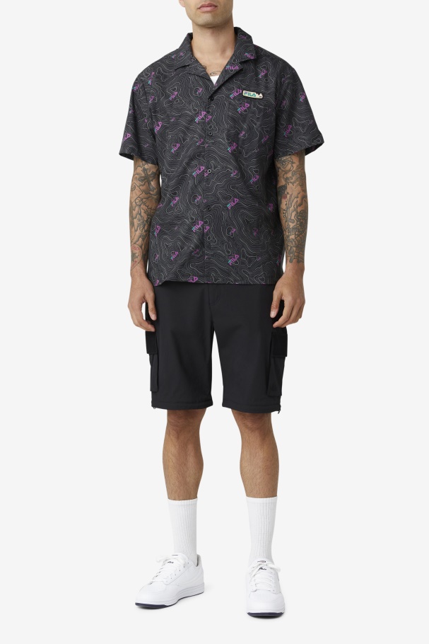 topo caban shirt Fila UK Black