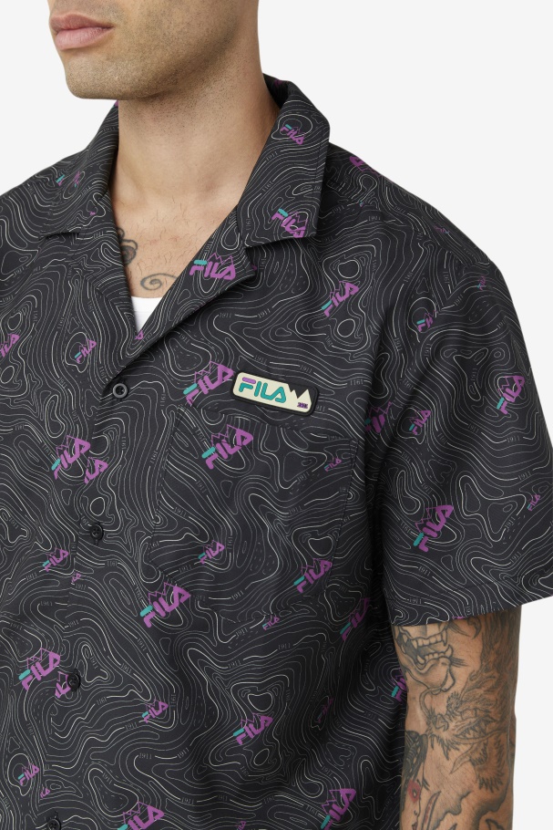 topo caban shirt Fila UK Black