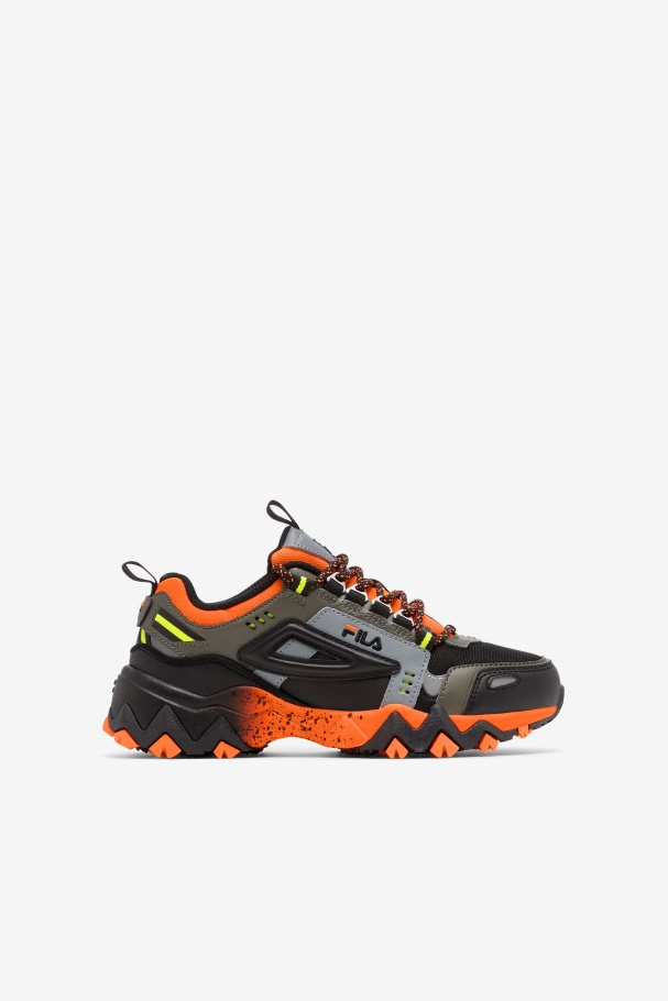 Orange/Tarmac/Black Fila UK Big Kids' Oakmont TR