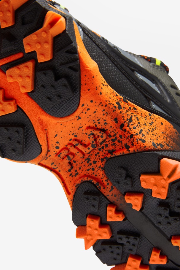 Orange/Tarmac/Black Fila UK Big Kids\' Oakmont TR