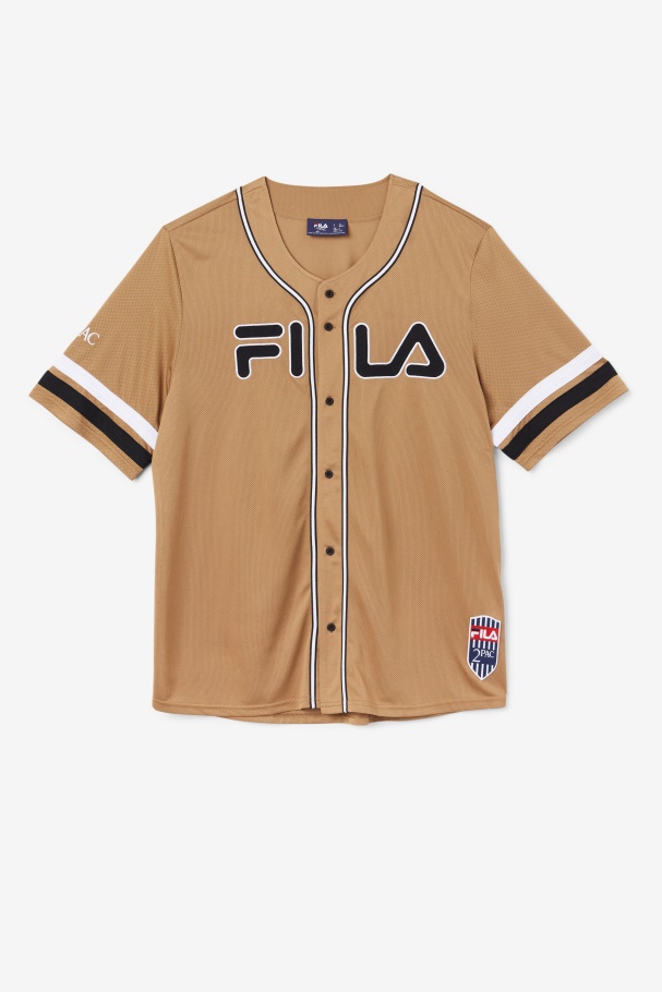 Fila UK Tobacco Brown/Black/White 2Pac Baseball Jersey