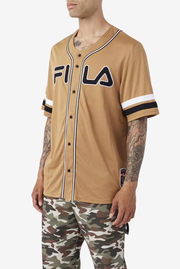 Fila UK Tobacco Brown/Black/White 2Pac Baseball Jersey