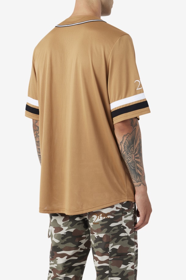 Fila UK Tobacco Brown/Black/White 2Pac Baseball Jersey