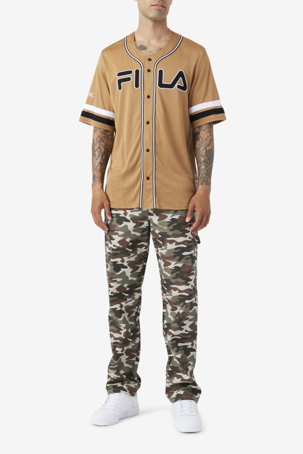 Fila UK Tobacco Brown/Black/White 2Pac Baseball Jersey