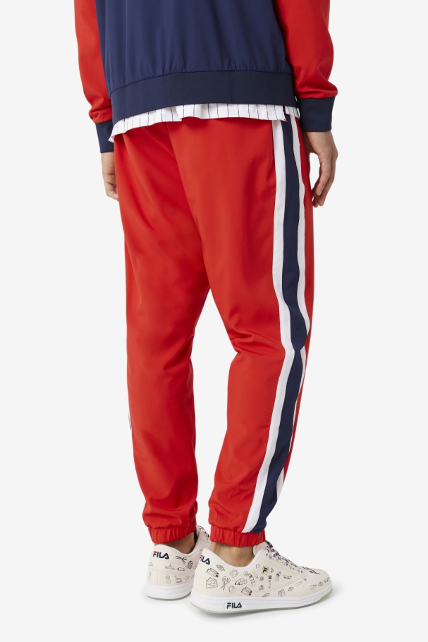 Fila UK X The Museum Track Pant Fila UK Red/Peacoat/White