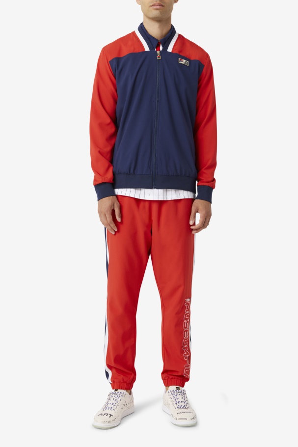 Fila UK X The Museum Track Pant Fila UK Red/Peacoat/White