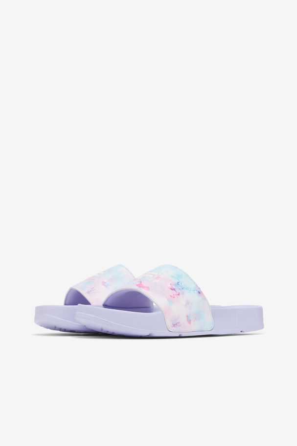 Multi/White/Purple Heather Women\'s Drifter Tie Dye Fila UK