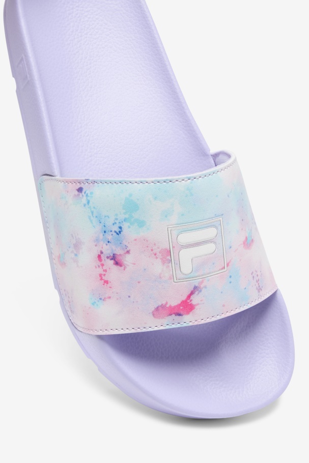 Multi/White/Purple Heather Women\'s Drifter Tie Dye Fila UK