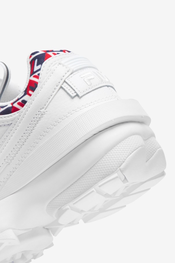 Fila UK White/Navy/Red Women\'s Disruptor 2 EXP Cubic