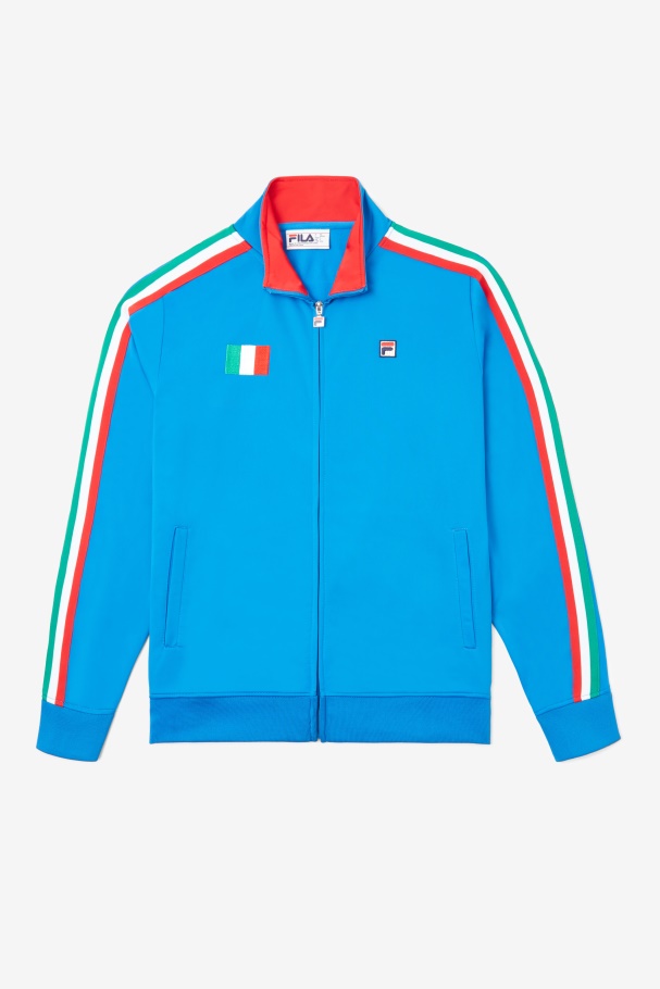 Italy Track Jacket Fila UK Blue/Red