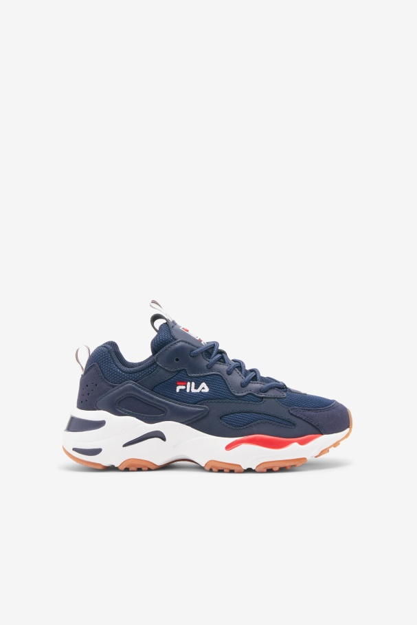 big kids' ray tracer Navy/White/Red Fila UK