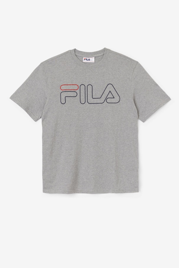 Fila UK borough tee Heather/Navy/Red