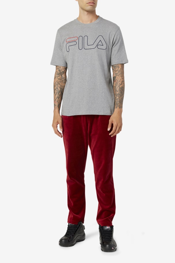 Fila UK borough tee Heather/Navy/Red