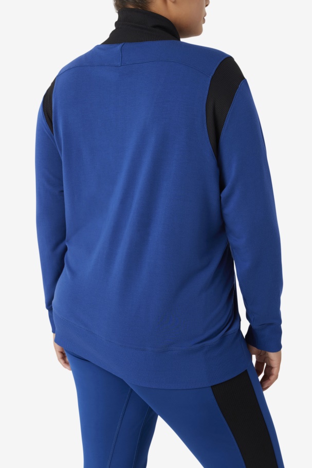 Fi-Lux Half Zip Fila UK Navy Peony/Black