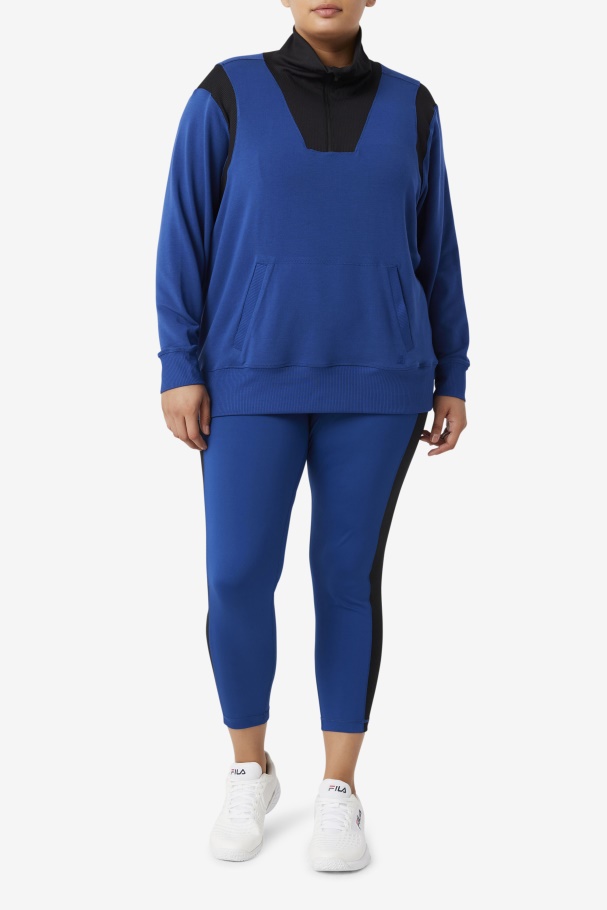 Fi-Lux Half Zip Fila UK Navy Peony/Black