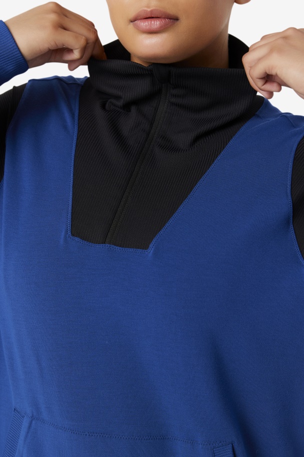 Fi-Lux Half Zip Fila UK Navy Peony/Black