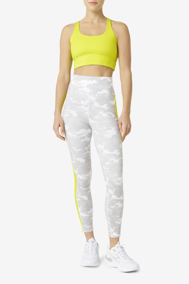 Sulphur Fila UK Uplift Cross Back Bra Top
