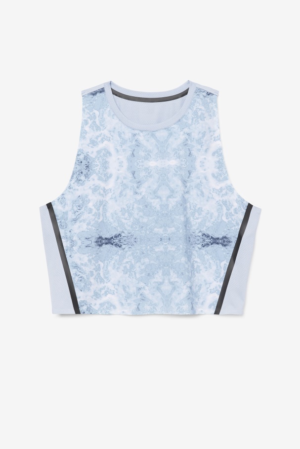 Uplift Athletic Crop Top Fila UK Blue Fog/Black