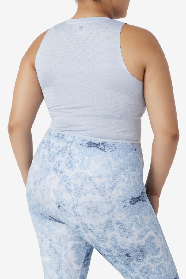 Uplift Athletic Crop Top Fila UK Blue Fog/Black