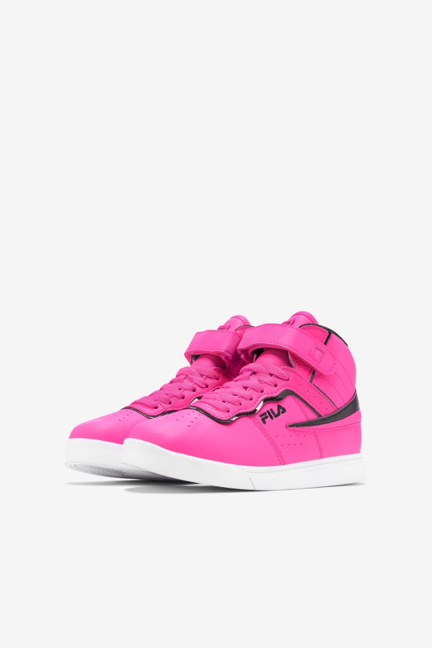 Kids\' Vulc 13 Top Block Fila UK Pink/White/Black