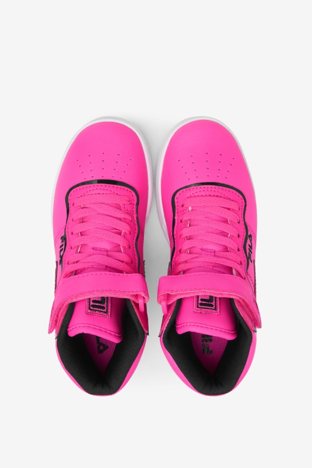 Kids\' Vulc 13 Top Block Fila UK Pink/White/Black