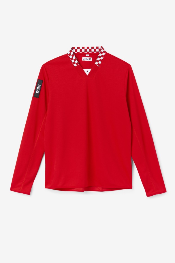 Fila UK Bevans Park Long Sleeve Tee Red