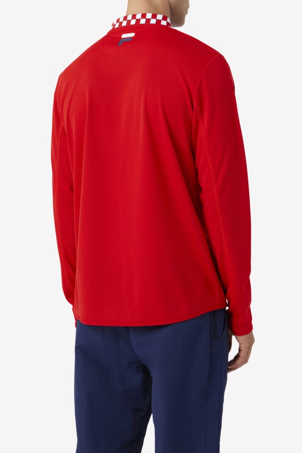 Fila UK Bevans Park Long Sleeve Tee Red