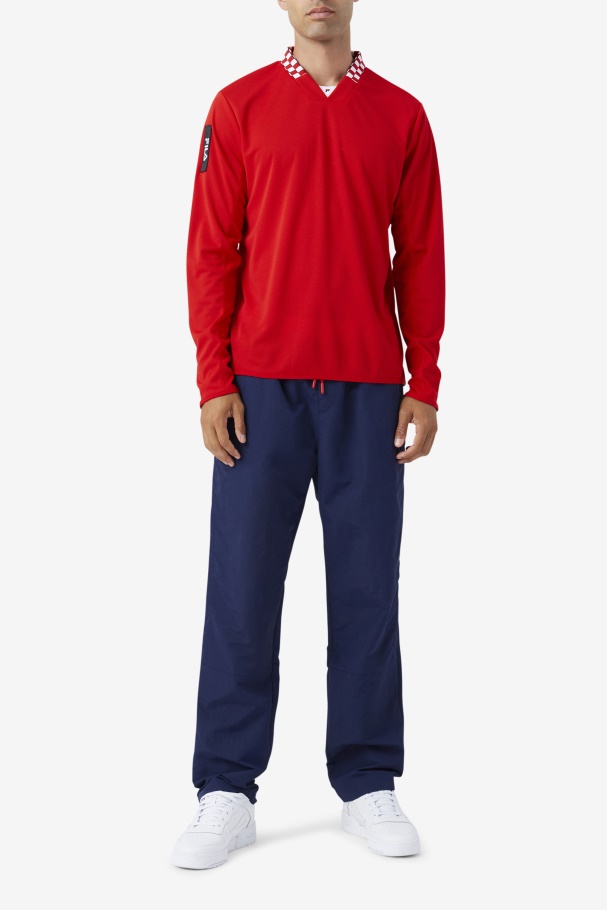Fila UK Bevans Park Long Sleeve Tee Red