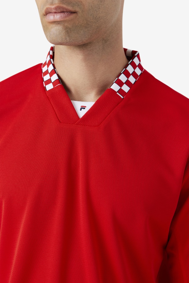 Fila UK Bevans Park Long Sleeve Tee Red