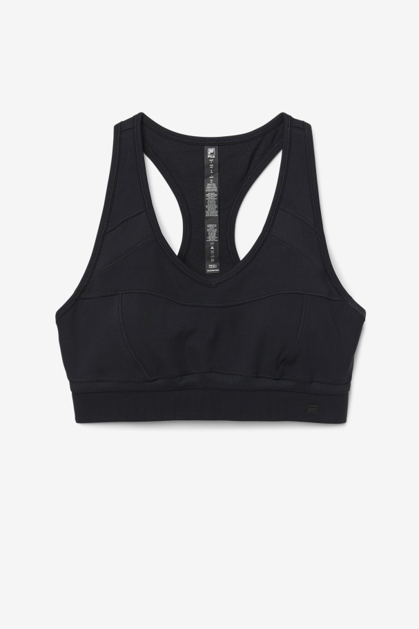 Fila UK Black Uplift Racerback Sports Bra
