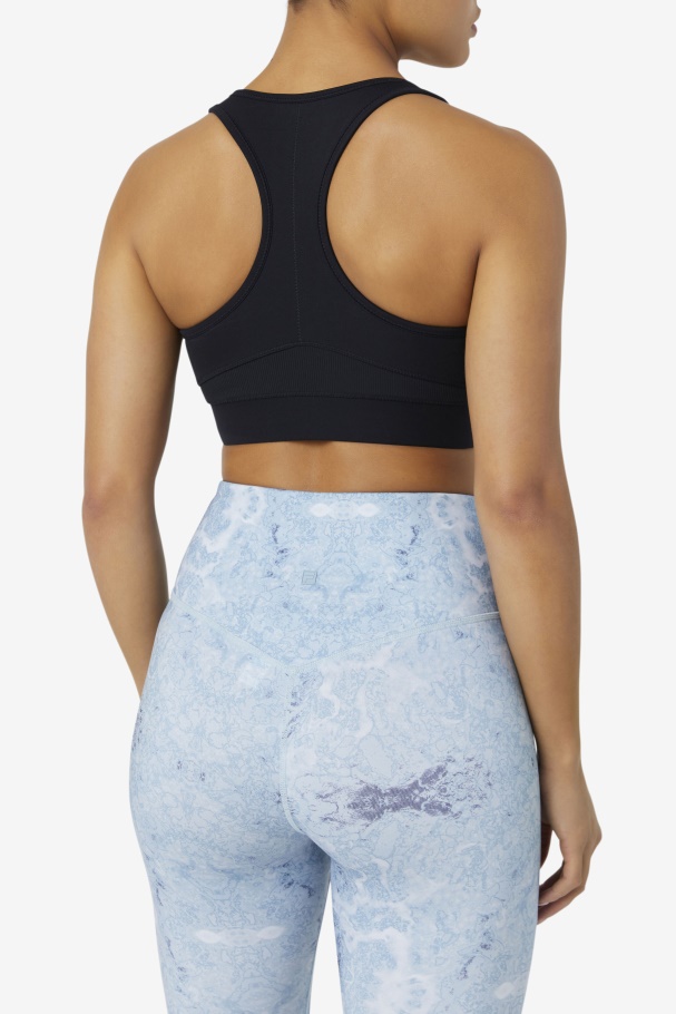 Fila UK Black Uplift Racerback Sports Bra