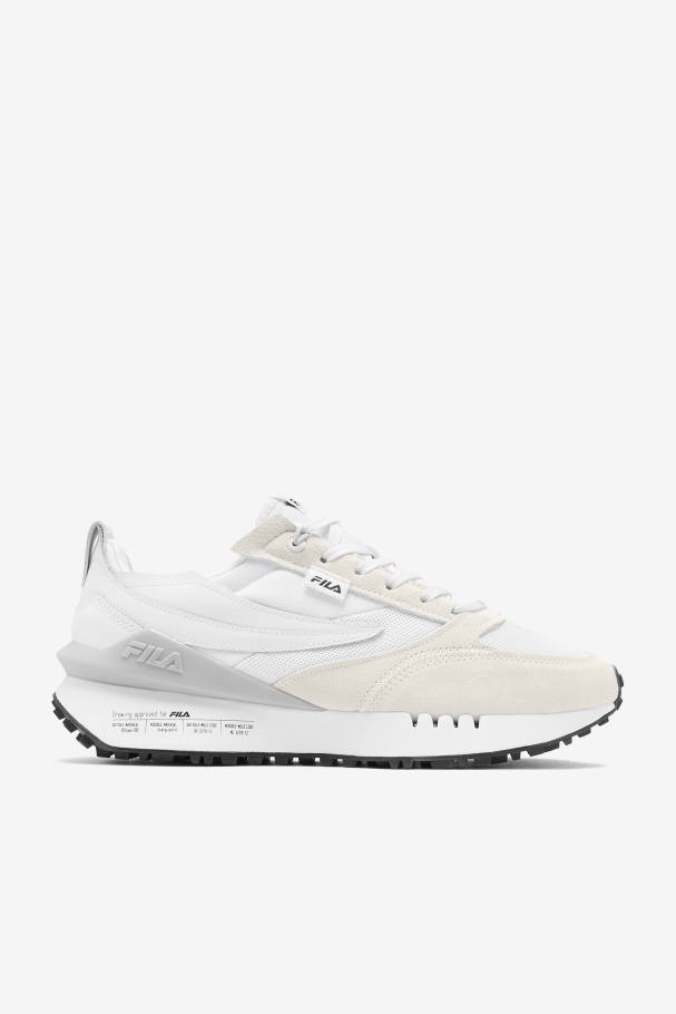Men's Renno N-Generation Patched Fila UK White/Glacier Gray