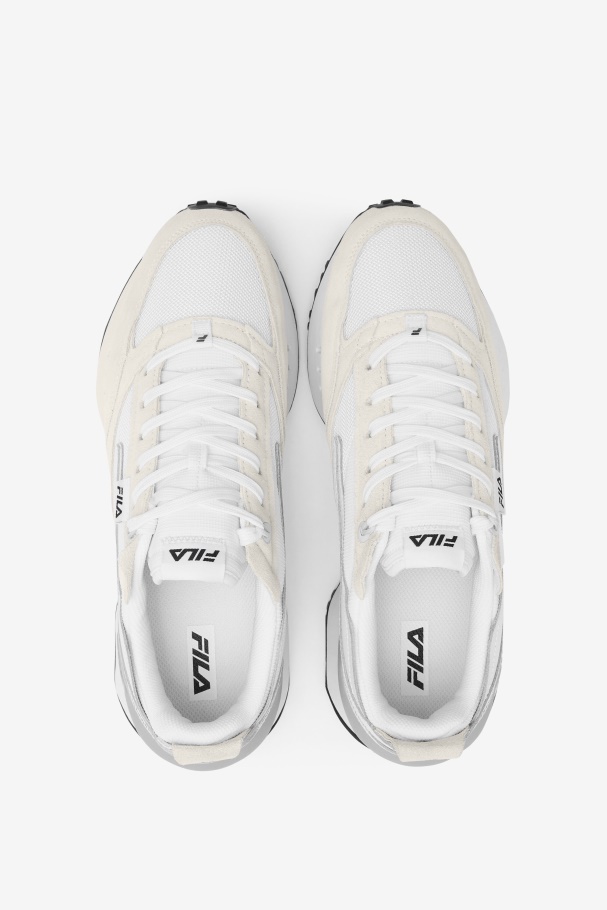 Men\'s Renno N-Generation Patched Fila UK White/Glacier Gray