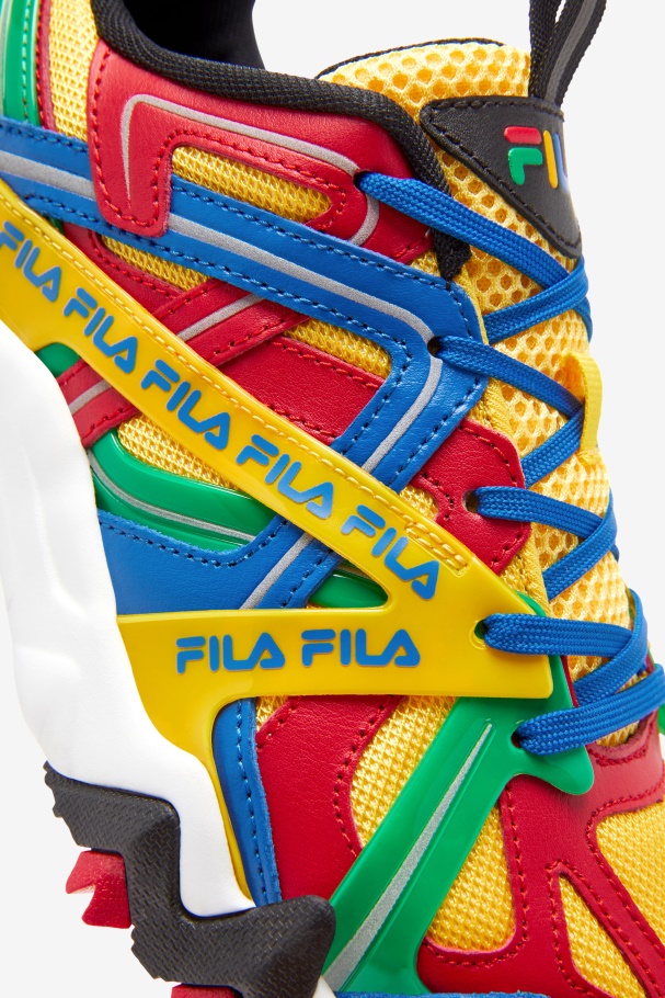 Fila UK Lemon/Red/Imperial Blue Women\'s Electromont