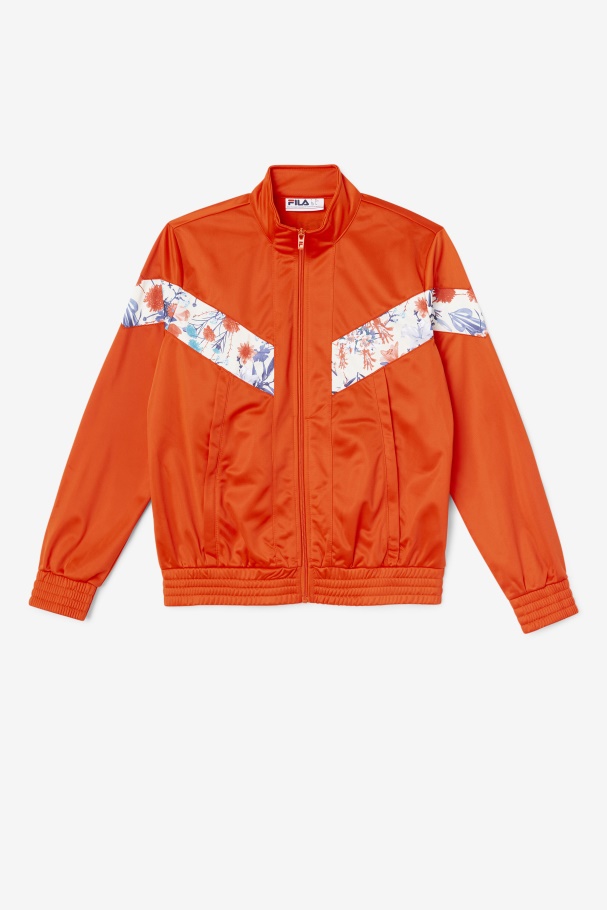 Kiara Track Jacket Fila UK Orange.Com