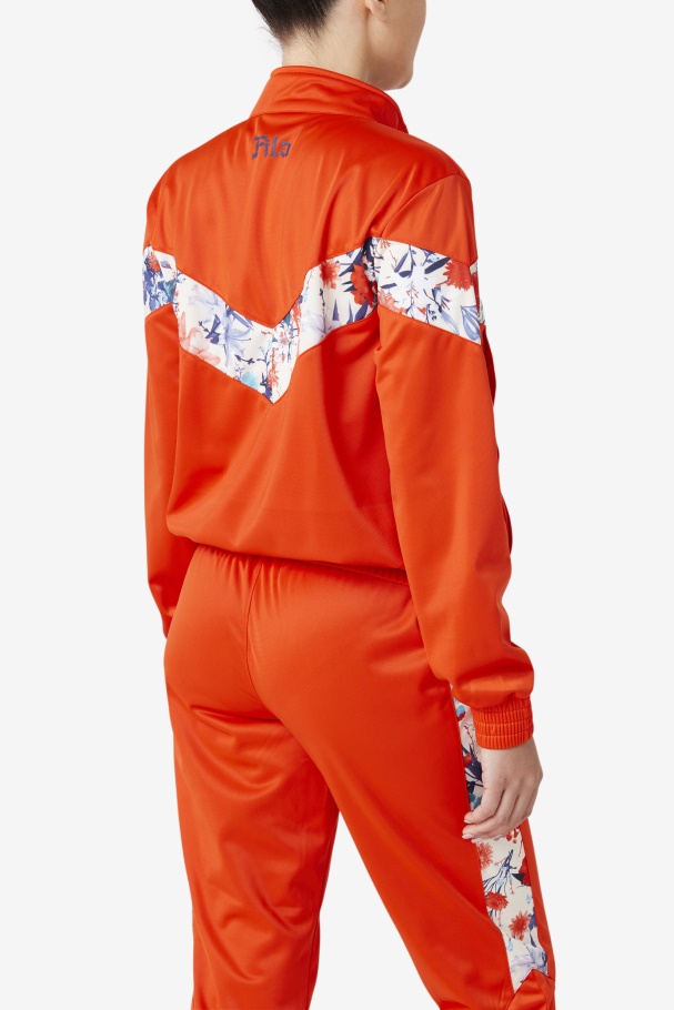 Kiara Track Jacket Fila UK Orange.Com