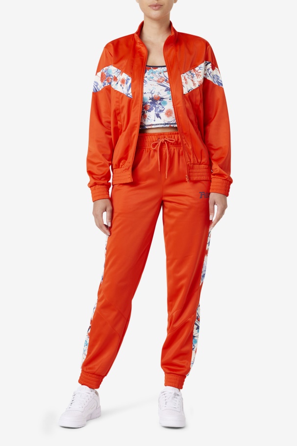 Kiara Track Jacket Fila UK Orange.Com