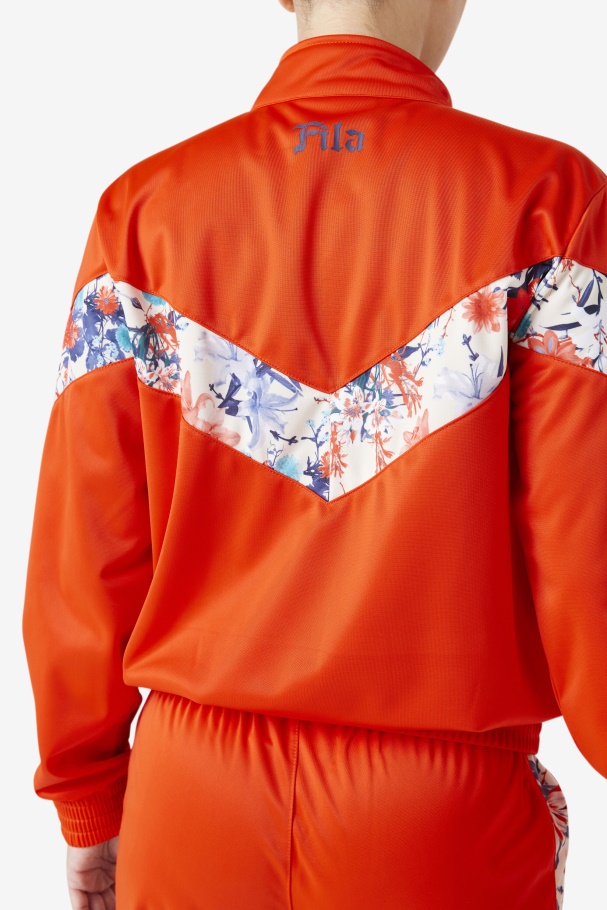 Kiara Track Jacket Fila UK Orange.Com