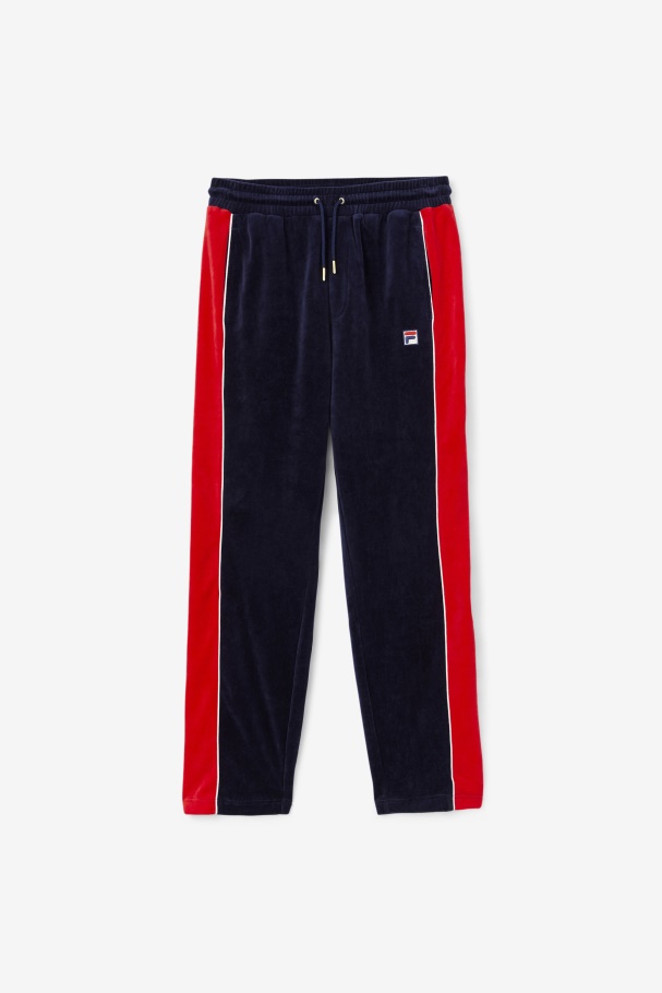 Peacoat/Gardenia/Red Fila UK Cima Velour Pant