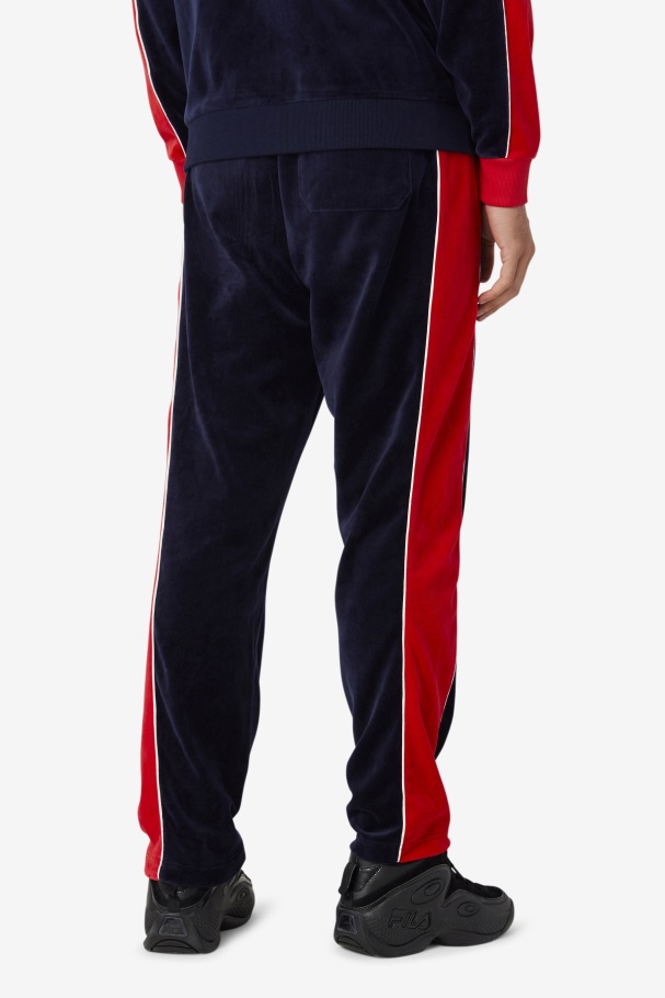 Peacoat/Gardenia/Red Fila UK Cima Velour Pant