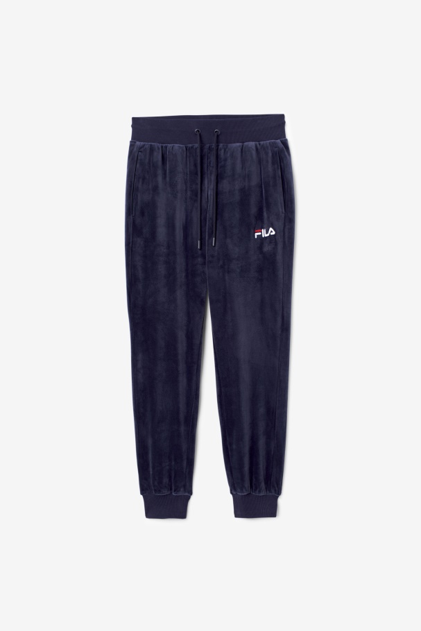 Navy Zura Velour Jogger Fila UK