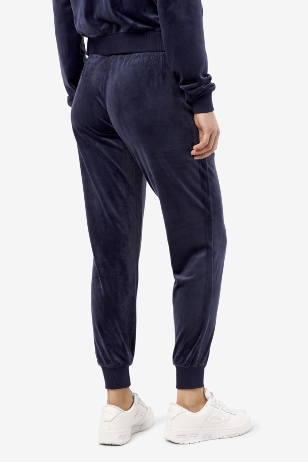 Navy Zura Velour Jogger Fila UK
