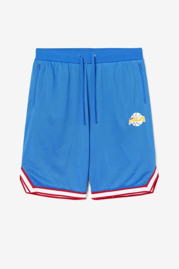 Ovi Basketball Short Blue/White/Red/Gold Fila UK