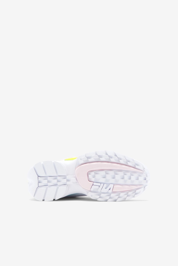Fila UK Little Kids\' Disruptor 2 Premium White/Yellow/Blue