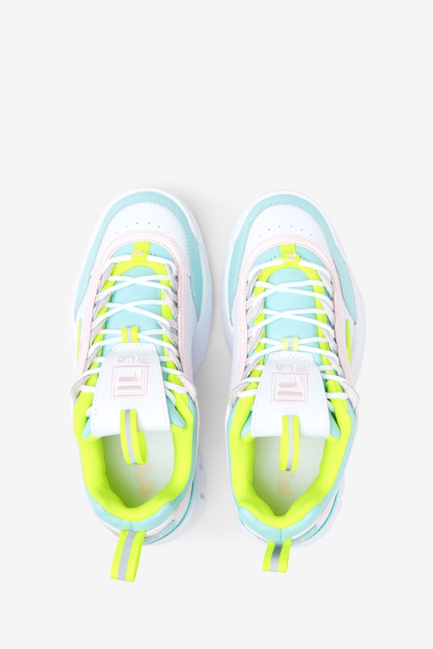 Fila UK Little Kids\' Disruptor 2 Premium White/Yellow/Blue