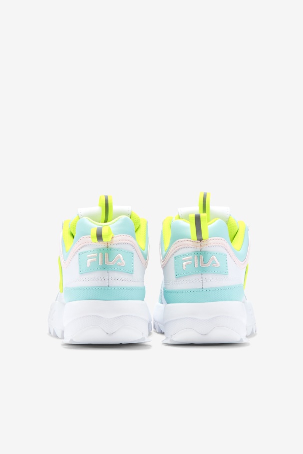 Fila UK Little Kids\' Disruptor 2 Premium White/Yellow/Blue