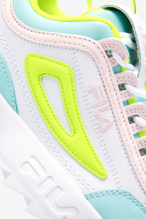 Fila UK Little Kids\' Disruptor 2 Premium White/Yellow/Blue