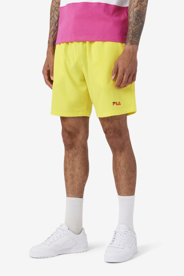 Fila UK Yellow/Navy/Cherry Tomato Ravini Short