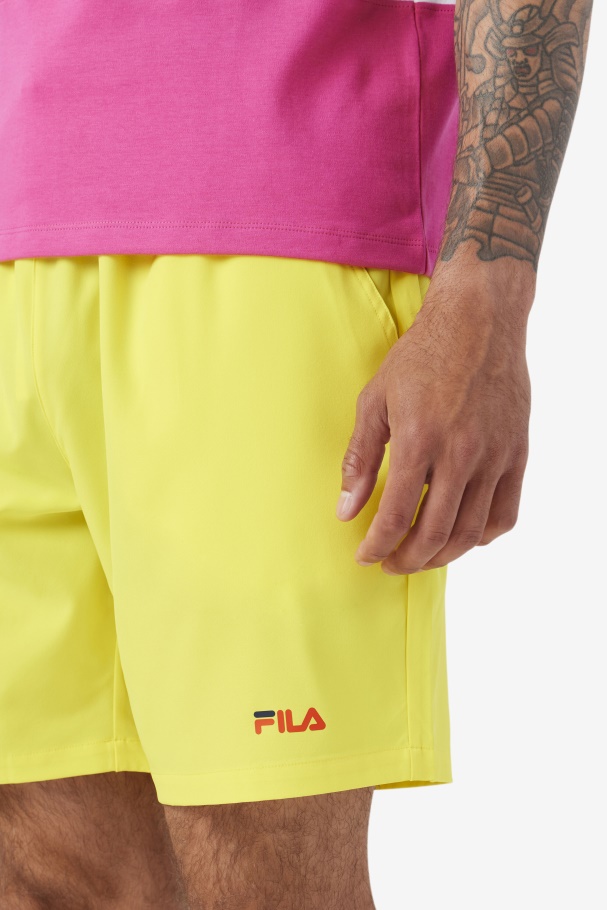 Fila UK Yellow/Navy/Cherry Tomato Ravini Short